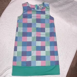 Vineyard vines patchwork whale print summer shift dress size 12